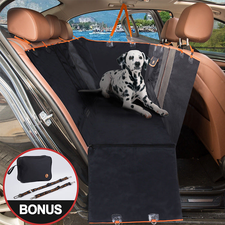 Hundedecke Auto-Rücksitz 4-in-1, 100% wasserdicht Hundesitz Auto-Rücksitz  für Autos, Lastwagen und SUVs, kratzfeste rutschfeste Autoschuhabdeckung  Hund Rücksitz