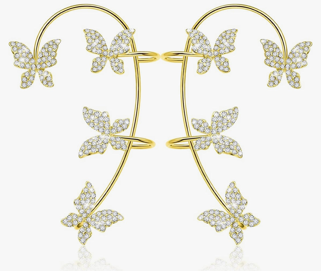 Ohrring Schmetterling Ohr Clip Und Ohr Haken